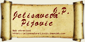 Jelisaveta Pijović vizit kartica
